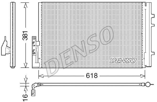 Oro kondicionieriaus radiatorius DENSO DCN05014
