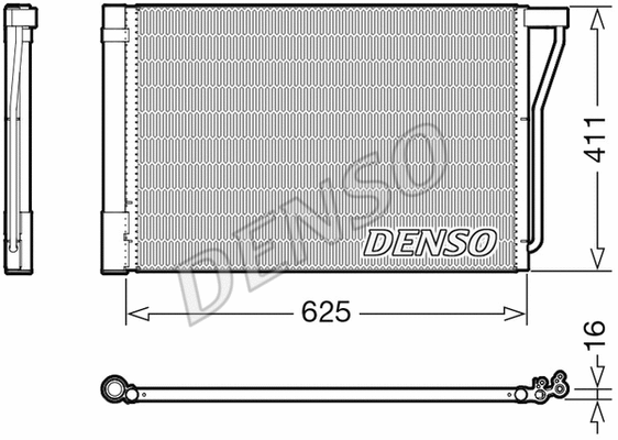 Oro kondicionieriaus radiatorius DENSO DCN05022