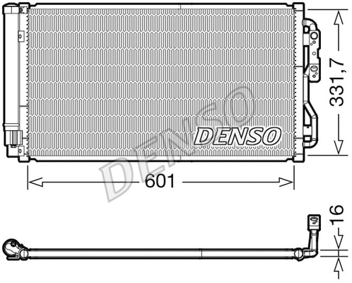 Oro kondicionieriaus radiatorius DENSO DCN05033