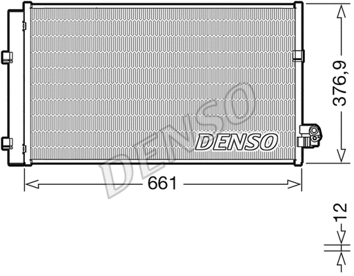 Oro kondicionieriaus radiatorius DENSO DCN05106
