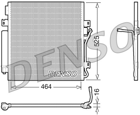 Oro kondicionieriaus radiatorius DENSO DCN06011