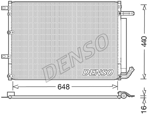 Oro kondicionieriaus radiatorius DENSO DCN06018
