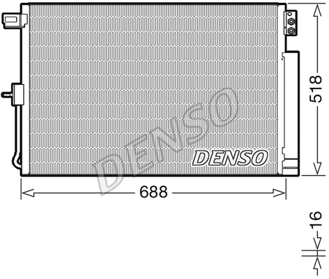 Oro kondicionieriaus radiatorius DENSO DCN06019