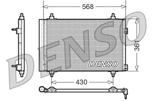 Oro kondicionieriaus radiatorius DENSO DCN07008