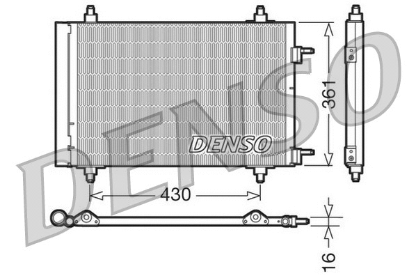Oro kondicionieriaus radiatorius DENSO DCN07019