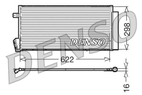 Oro kondicionieriaus radiatorius DENSO DCN09018