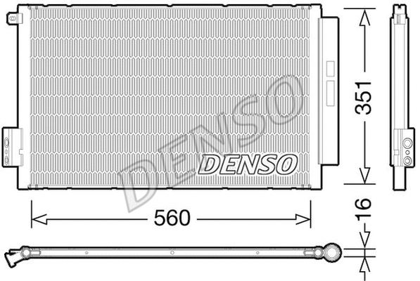 Oro kondicionieriaus radiatorius DENSO DCN09043