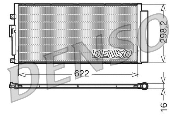 Oro kondicionieriaus radiatorius DENSO DCN09046