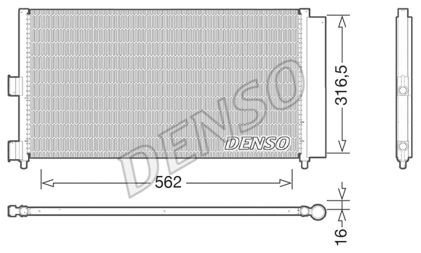 Oro kondicionieriaus radiatorius DENSO DCN09072