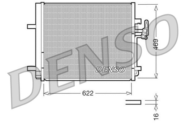 Oro kondicionieriaus radiatorius DENSO DCN10016