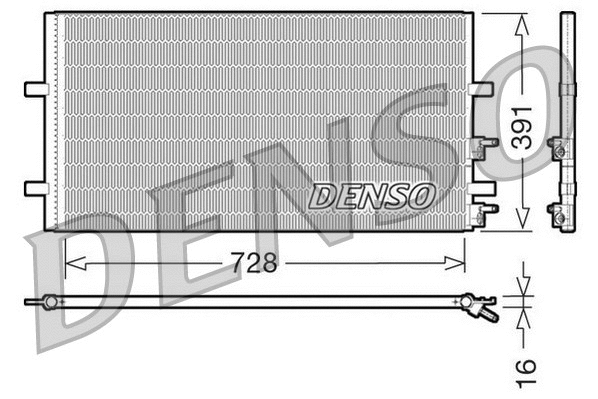 Oro kondicionieriaus radiatorius DENSO DCN10017