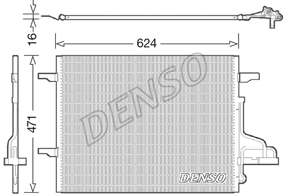 Oro kondicionieriaus radiatorius DENSO DCN10027