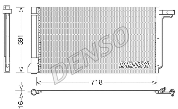 Oro kondicionieriaus radiatorius DENSO DCN10028