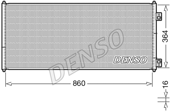 Oro kondicionieriaus radiatorius DENSO DCN10032