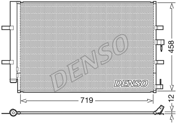 Oro kondicionieriaus radiatorius DENSO DCN10036