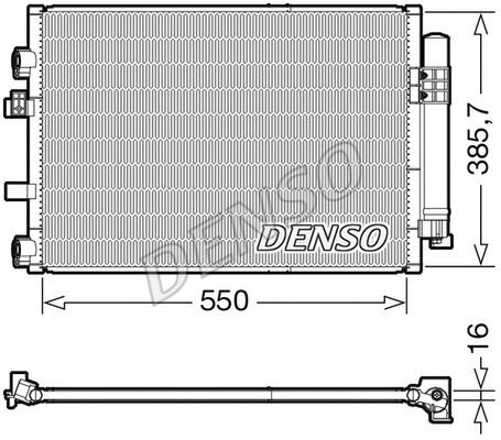 Oro kondicionieriaus radiatorius DENSO DCN10044