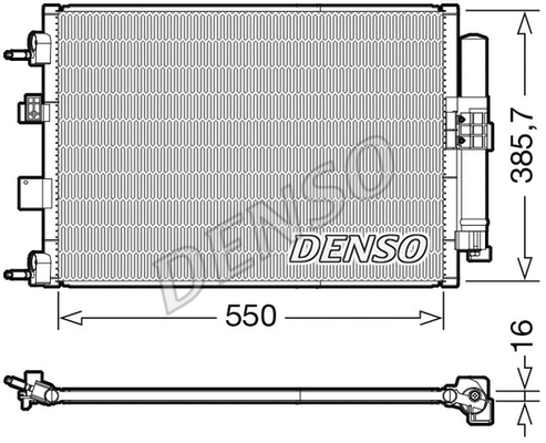 Oro kondicionieriaus radiatorius DENSO DCN10046