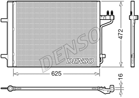 Oro kondicionieriaus radiatorius DENSO DCN10047