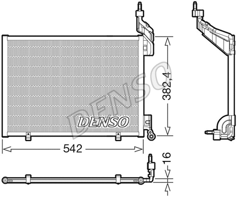 Oro kondicionieriaus radiatorius DENSO DCN10048