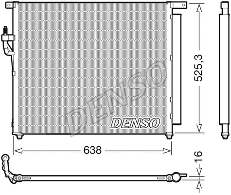 Oro kondicionieriaus radiatorius DENSO DCN10049