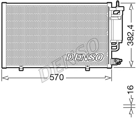 Oro kondicionieriaus radiatorius DENSO DCN10051