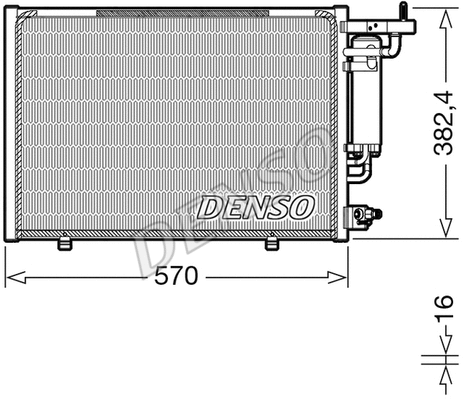 Oro kondicionieriaus radiatorius DENSO DCN10052