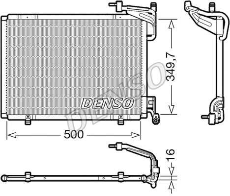 Oro kondicionieriaus radiatorius DENSO DCN10054
