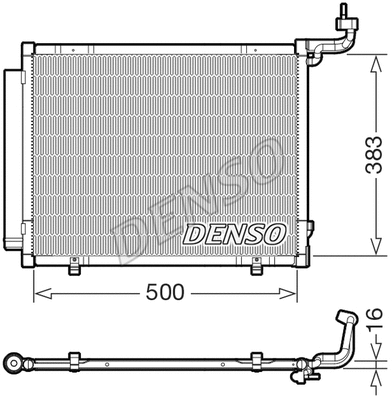 Oro kondicionieriaus radiatorius DENSO DCN10057