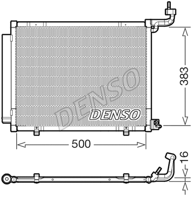 Oro kondicionieriaus radiatorius DENSO DCN10058