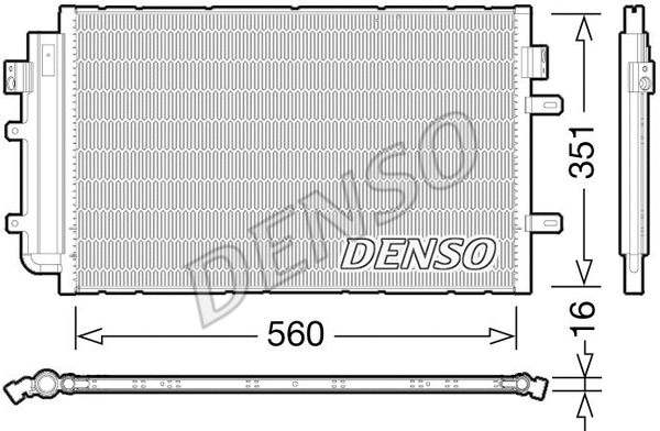 Oro kondicionieriaus radiatorius DENSO DCN12005