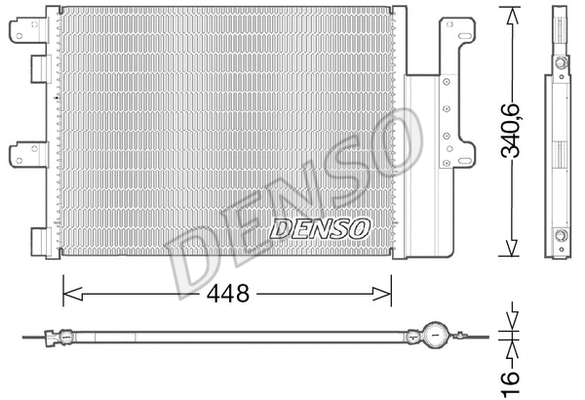 Oro kondicionieriaus radiatorius DENSO DCN12102