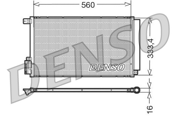 Oro kondicionieriaus radiatorius DENSO DCN13109
