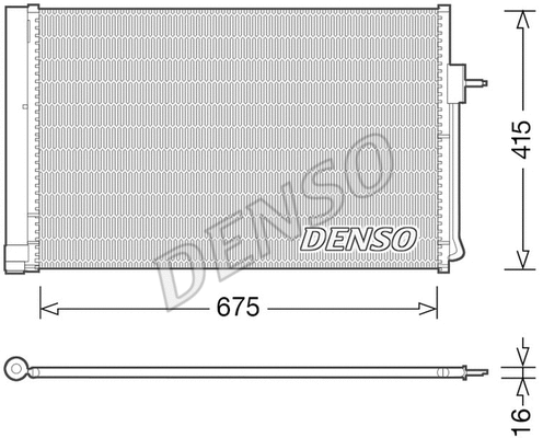 Oro kondicionieriaus radiatorius DENSO DCN15001
