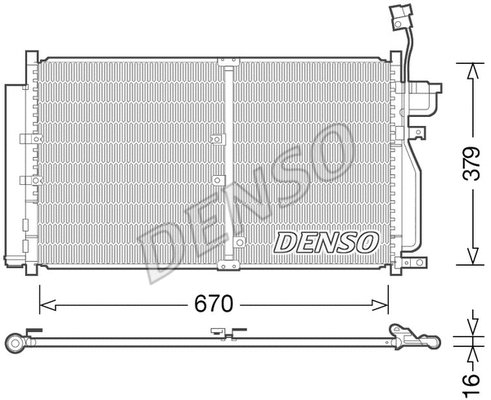 Oro kondicionieriaus radiatorius DENSO DCN15003