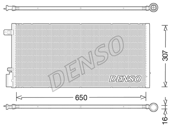 Oro kondicionieriaus radiatorius DENSO DCN15005