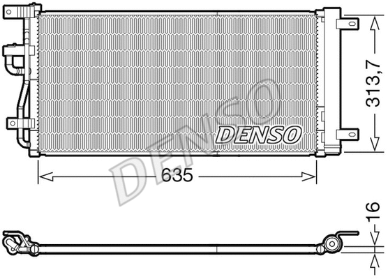 Oro kondicionieriaus radiatorius DENSO DCN15007