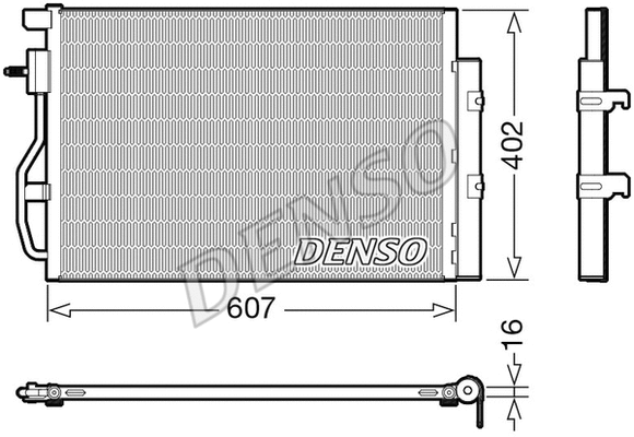 Oro kondicionieriaus radiatorius DENSO DCN15008