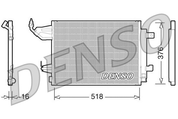 Oro kondicionieriaus radiatorius DENSO DCN16001