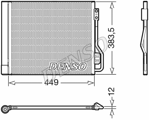 Oro kondicionieriaus radiatorius DENSO DCN16002