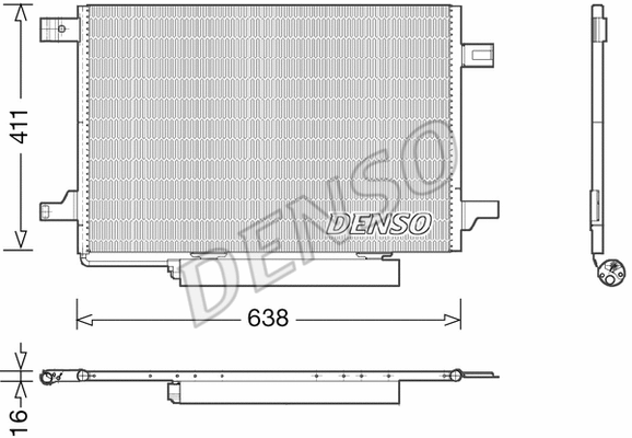 Oro kondicionieriaus radiatorius DENSO DCN17004