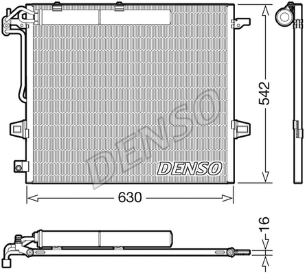 Oro kondicionieriaus radiatorius DENSO DCN17057