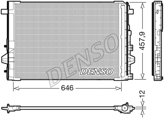 Oro kondicionieriaus radiatorius DENSO DCN17059