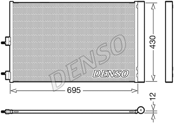 Oro kondicionieriaus radiatorius DENSO DCN17061