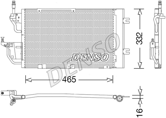 Oro kondicionieriaus radiatorius DENSO DCN20037