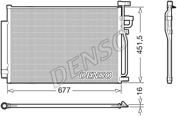 Oro kondicionieriaus radiatorius DENSO DCN20040