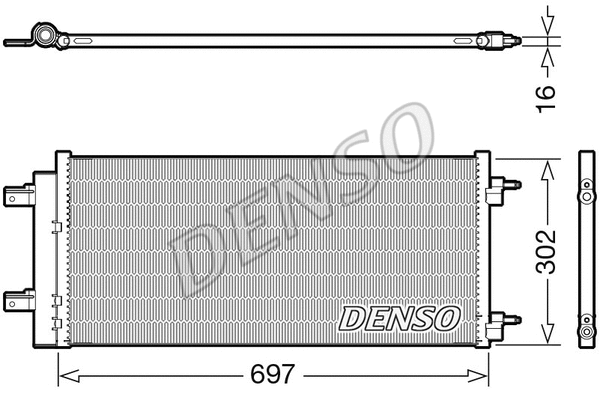 Oro kondicionieriaus radiatorius DENSO DCN20044