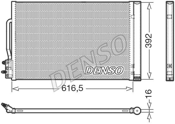 Oro kondicionieriaus radiatorius DENSO DCN20049