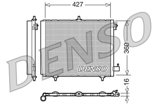 Oro kondicionieriaus radiatorius DENSO DCN21009