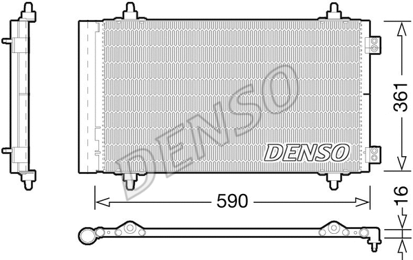 Oro kondicionieriaus radiatorius DENSO DCN21018