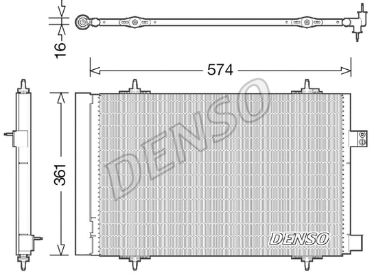 Oro kondicionieriaus radiatorius DENSO DCN21019